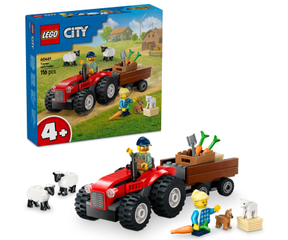 Klocki LEGO® LEGO City 60461 Czerwony traktor z przyczepą i owcą